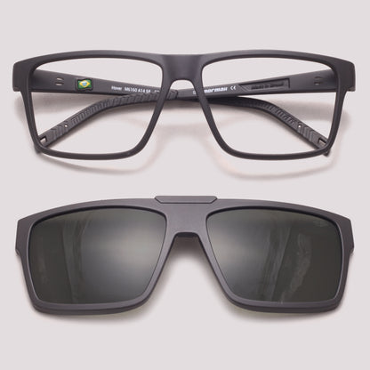 Mormaii Hover Clip On Preto Fosco - Grau - 58 mm