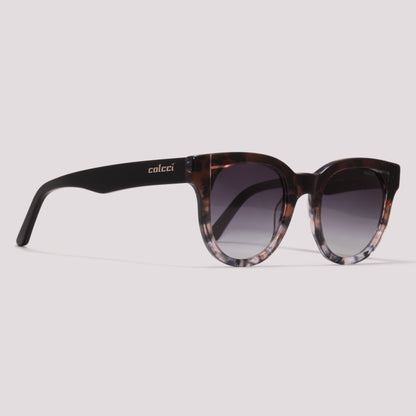 Colcci Aline Marrom Mesclado Preto Degradê - Sol - 48 mm