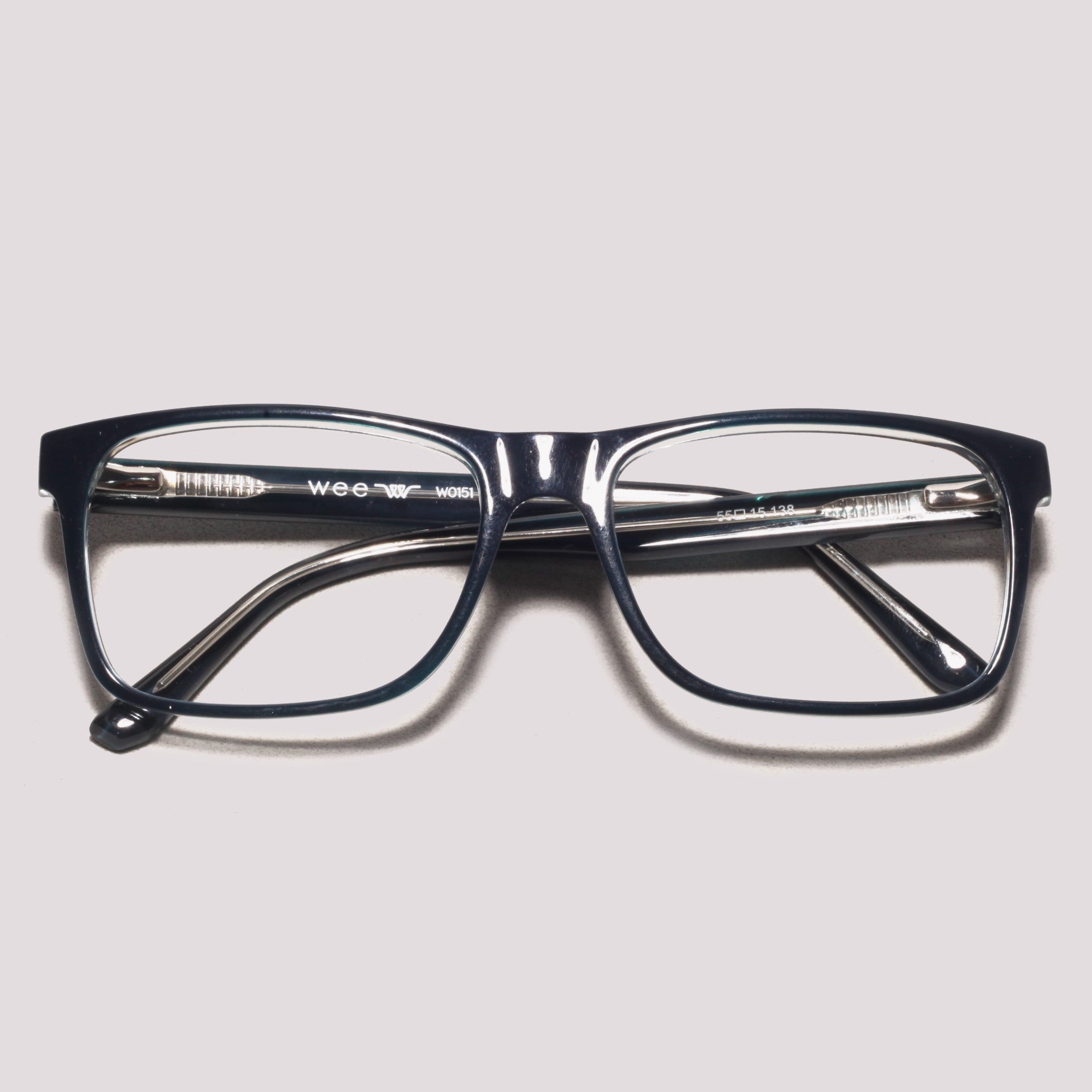 Wee W0151 D01 Azul e Transparente Brilho - Grau - 55 mm