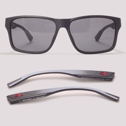Mormaii Ancara Preto Brilho Com Detalhe Cinza Vermelho - Sol - 57 mm