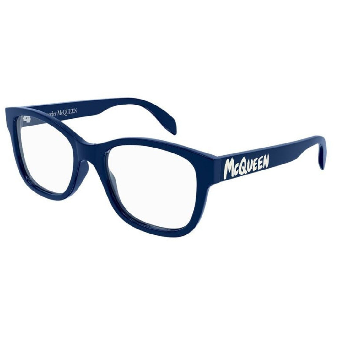 Alexander McQueen AM0350O 004 Azul Brilho - Grau - 52 mm