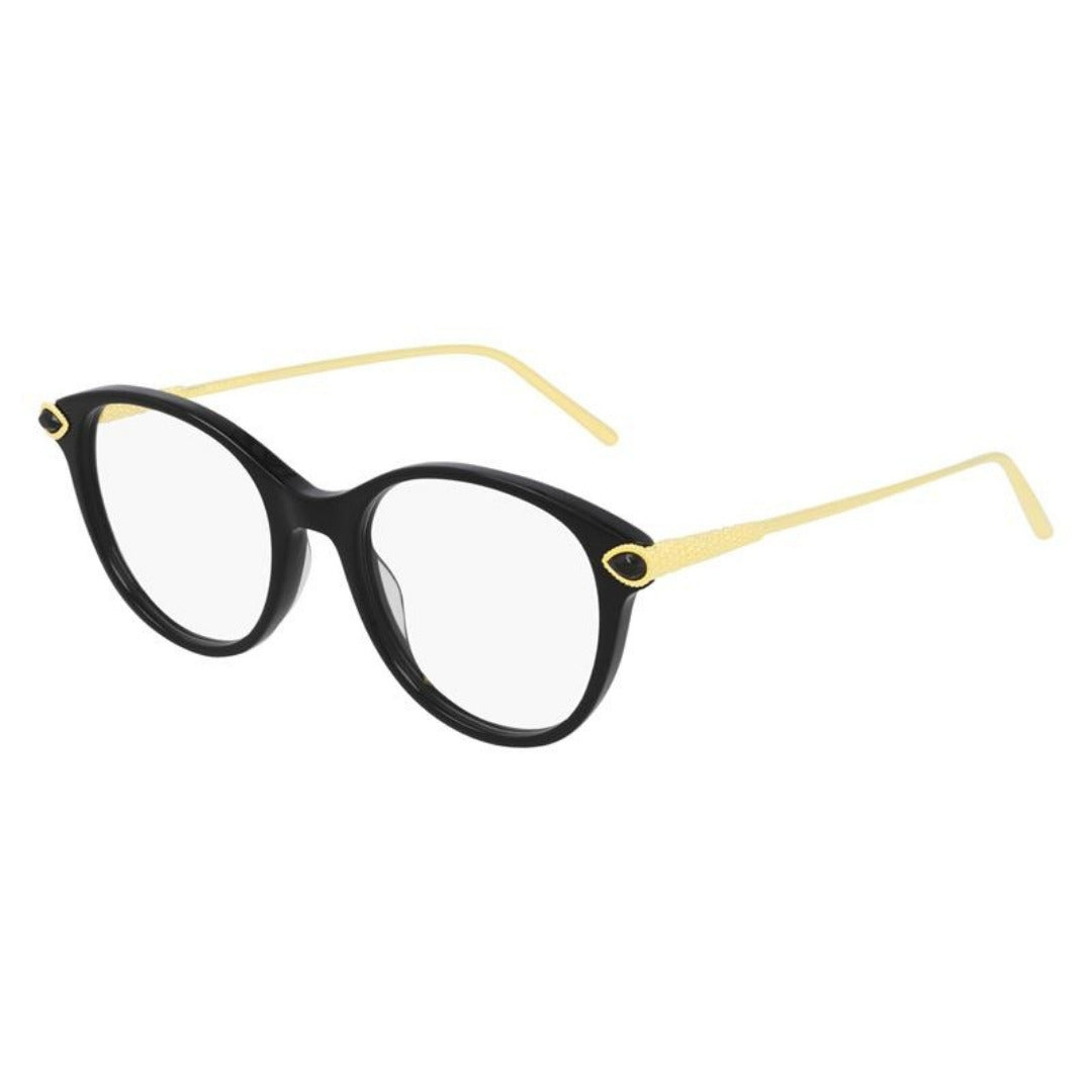 Boucheron BC0117O 001 Preto Brilho e Dourado - Grau - 50 mm