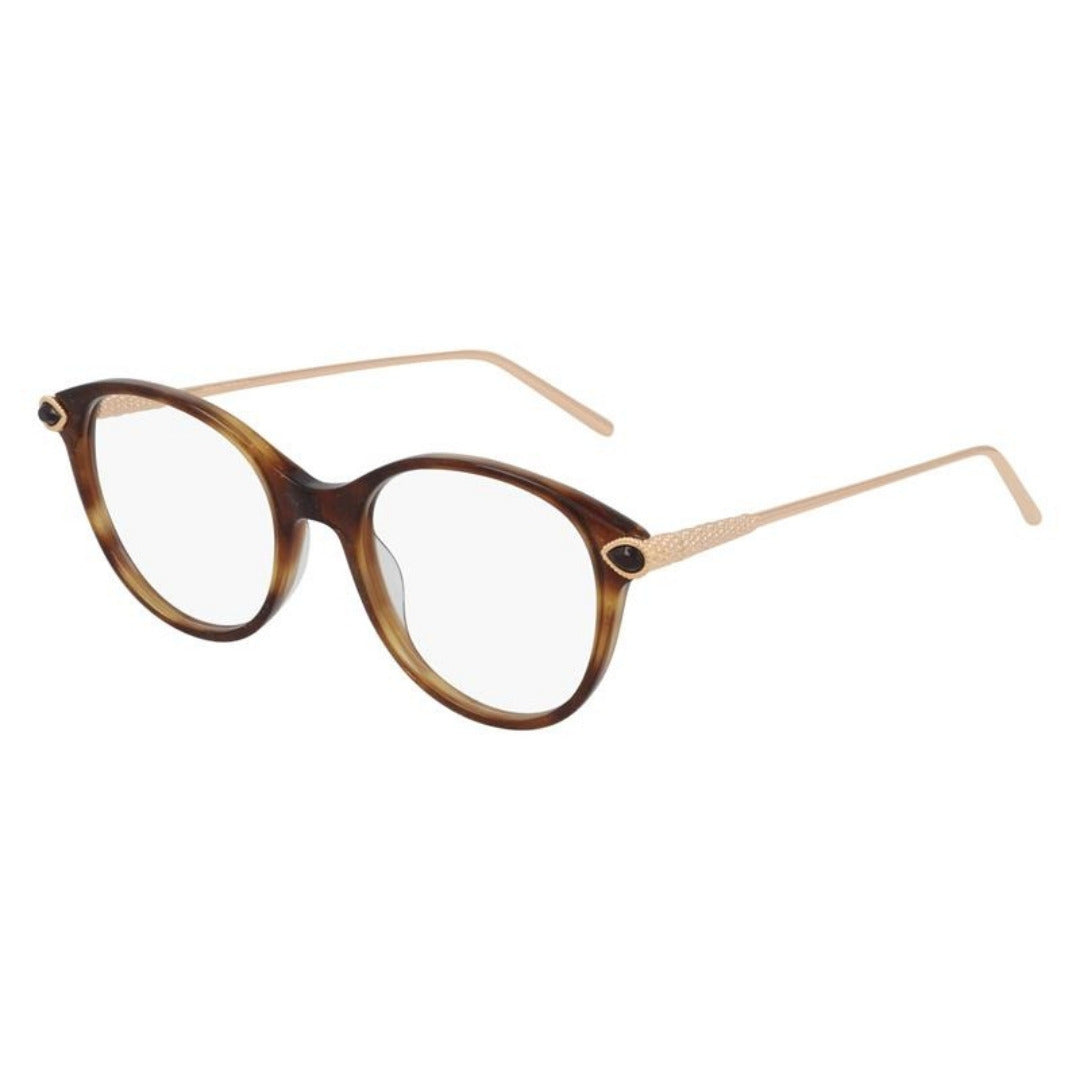 Boucheron BC0117O 002 Marrom Glitter e Dourado - Grau - 50 mm