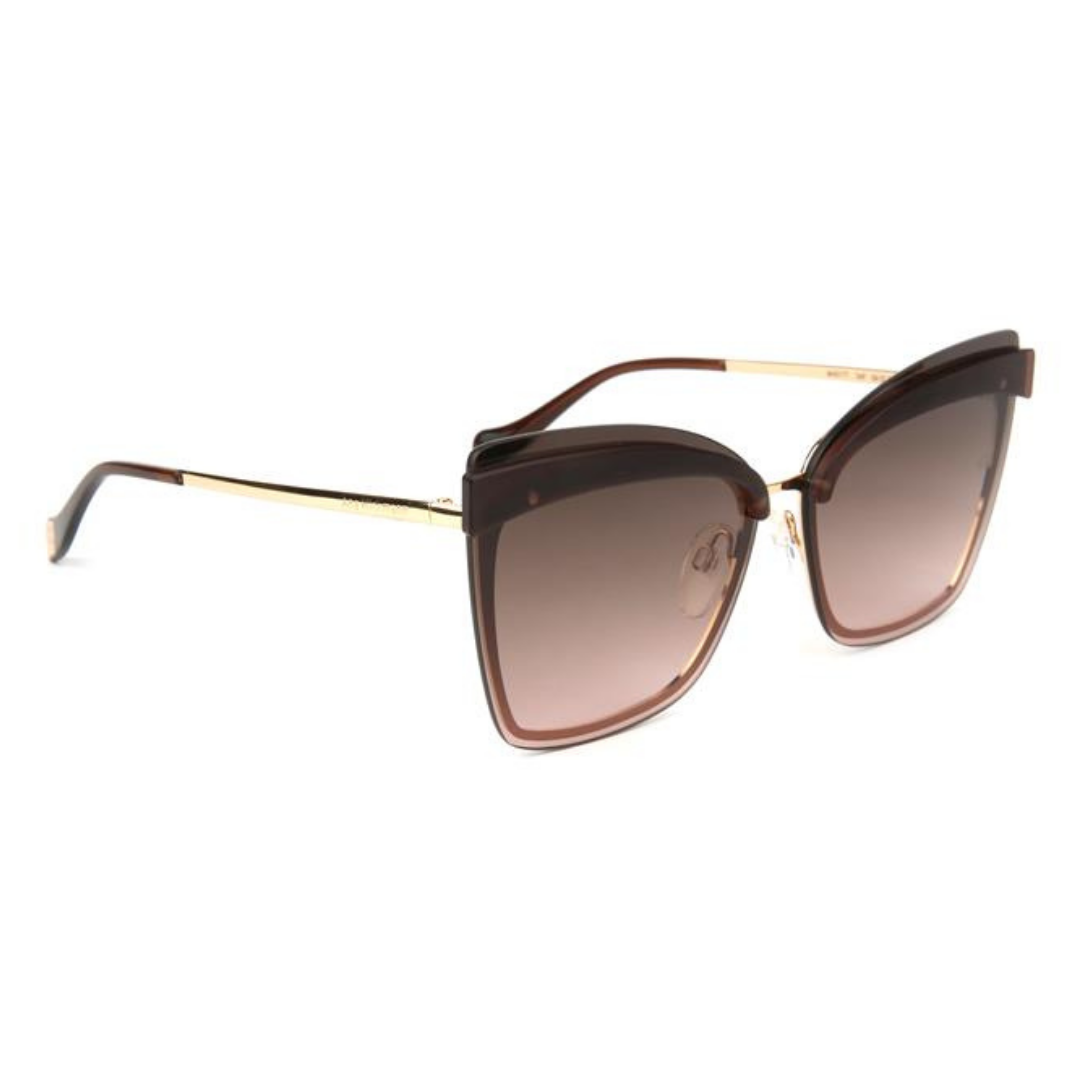 Ana Hickmann AH3177 04F Dourado e Marrom Brilho Marrom Degradê - Sol - 64 mm
