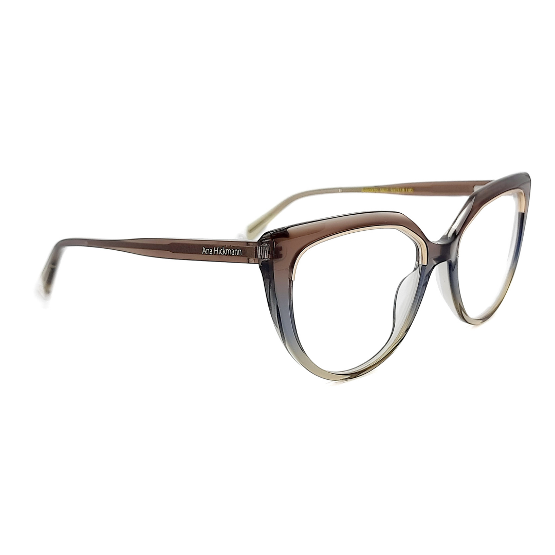 Ana Hickmann Sara 1 AH60070 M07 - Cinza Degradê Translúcido - Grau - 53 mm