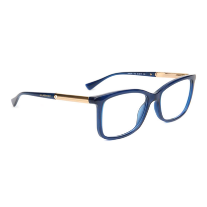 Ana Hickmann AH6266 T02 Azul Translúcido e Dourado Brilho - Grau - 53 mm