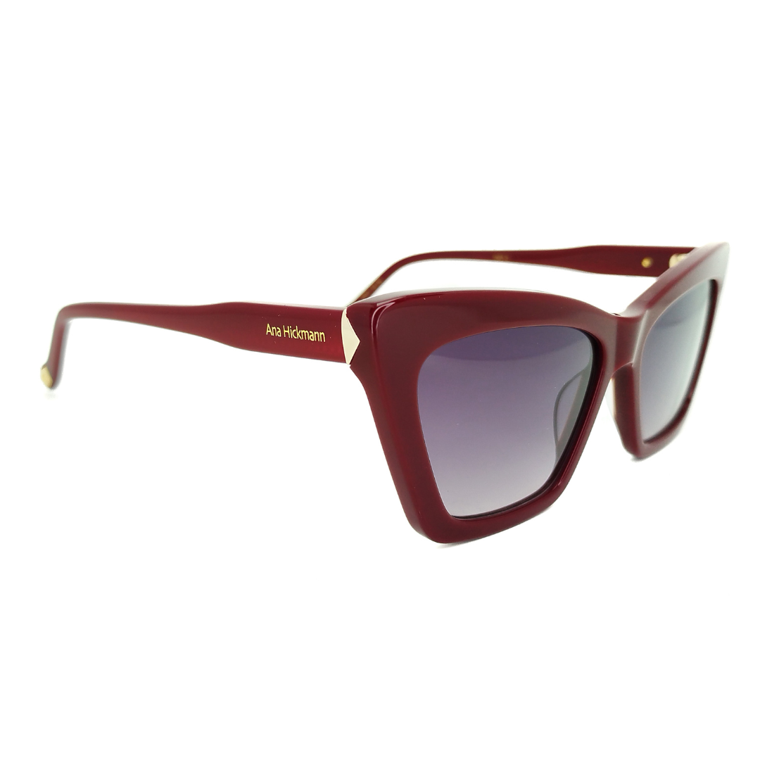 Ana Hickmann AH90037 C01 Vinho Brilho Preto Degradê - Sol - 55 mm