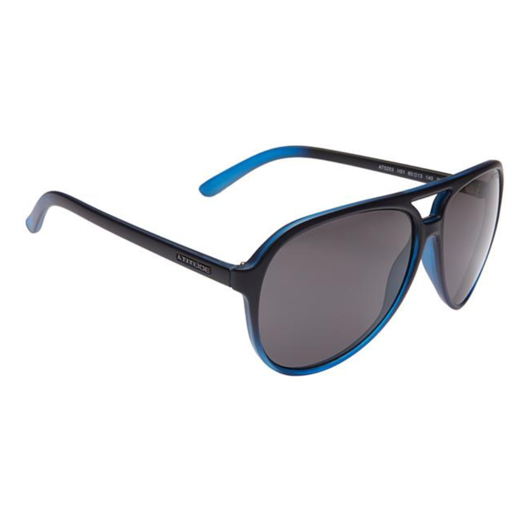 Atitude AT5203 H01 Azul Fosco Preto Total - Sol - 60 mm