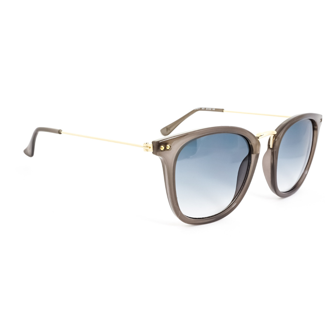 Atitude AT8071 H01 Cinza Translúcido e Dourado Brilho Azul Degradê - Sol - 52 mm