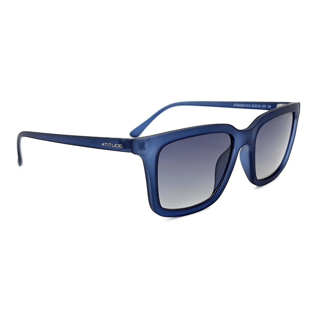 Atitude AT8200M D12 Azul Translúcido Fosco Preto Degradê - Sol - 53 mm