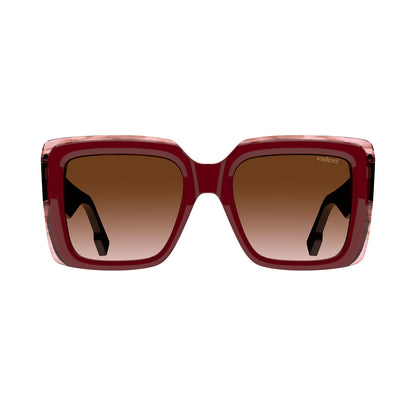 Colcci Sabrina Vermelho Parede Rajado C/ Marrom Degradê Vermelho - Solar - Tam 52 mm