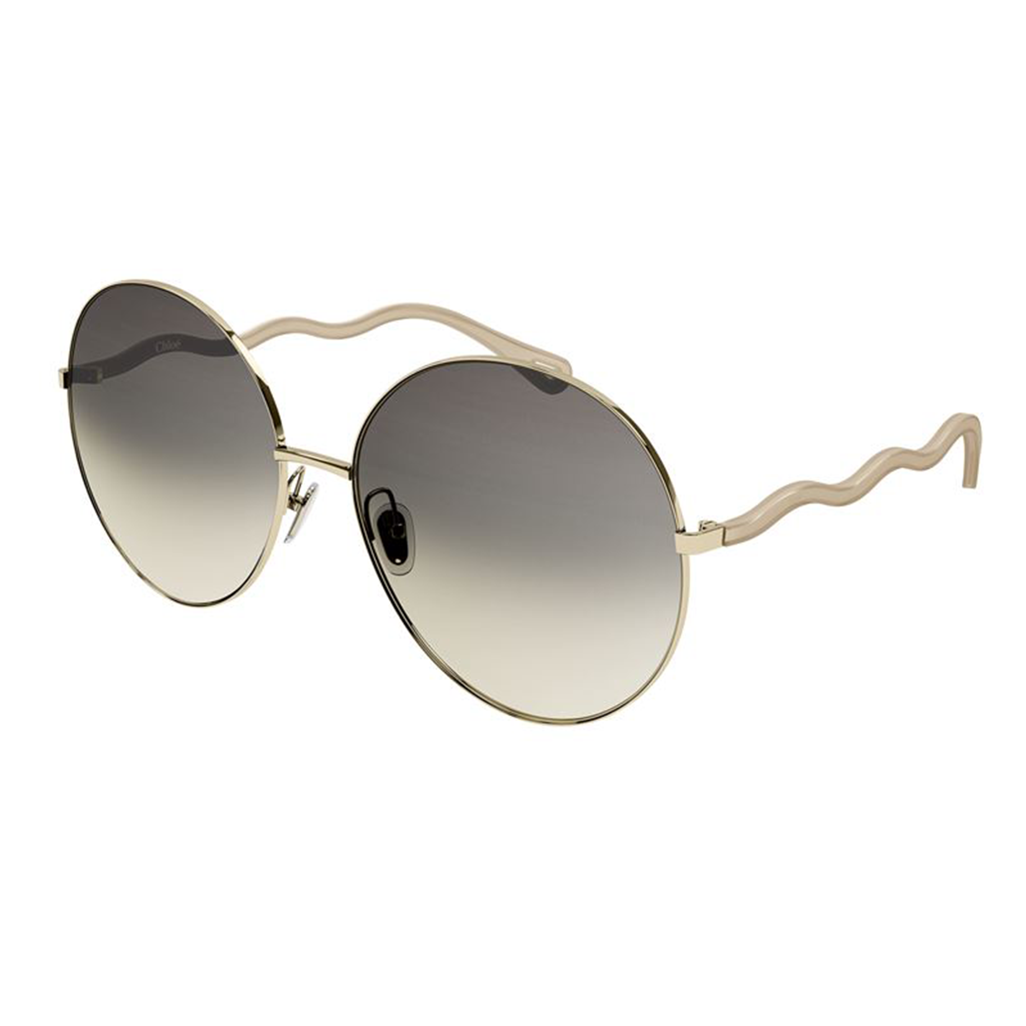 Chloé CH0055S 002 Dourado e Nude Marrom Degradê - Sol - 62 mm