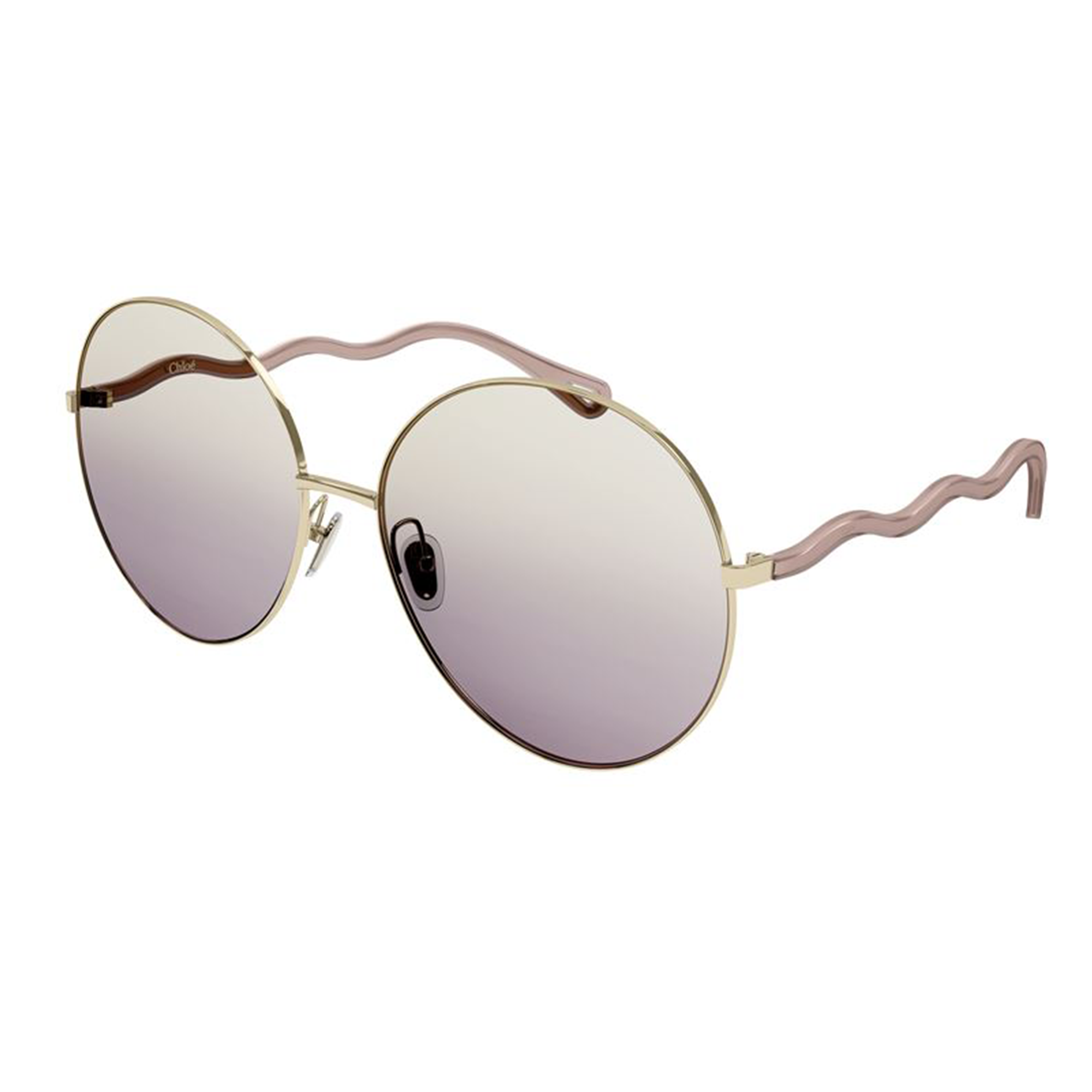 Chloé CH0055S 003 Dourado Brilho e Rosa Fosco Rosa Degradê- Sol - 62 mm