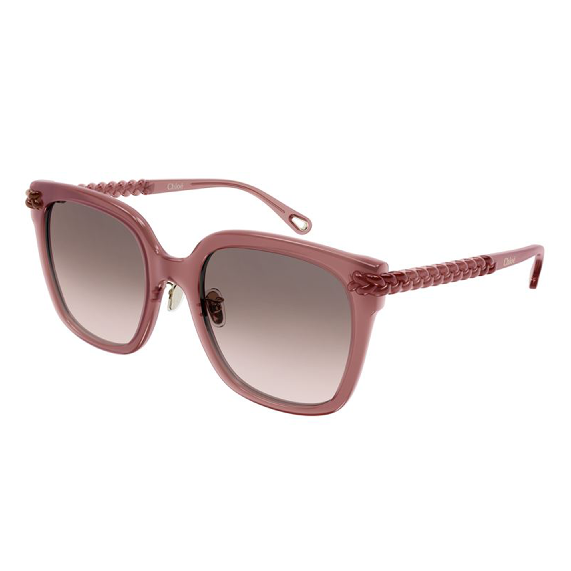 Chloé CH0075SK 004  Rosa Brilho Marrom Degradê - Sol - 56 mm