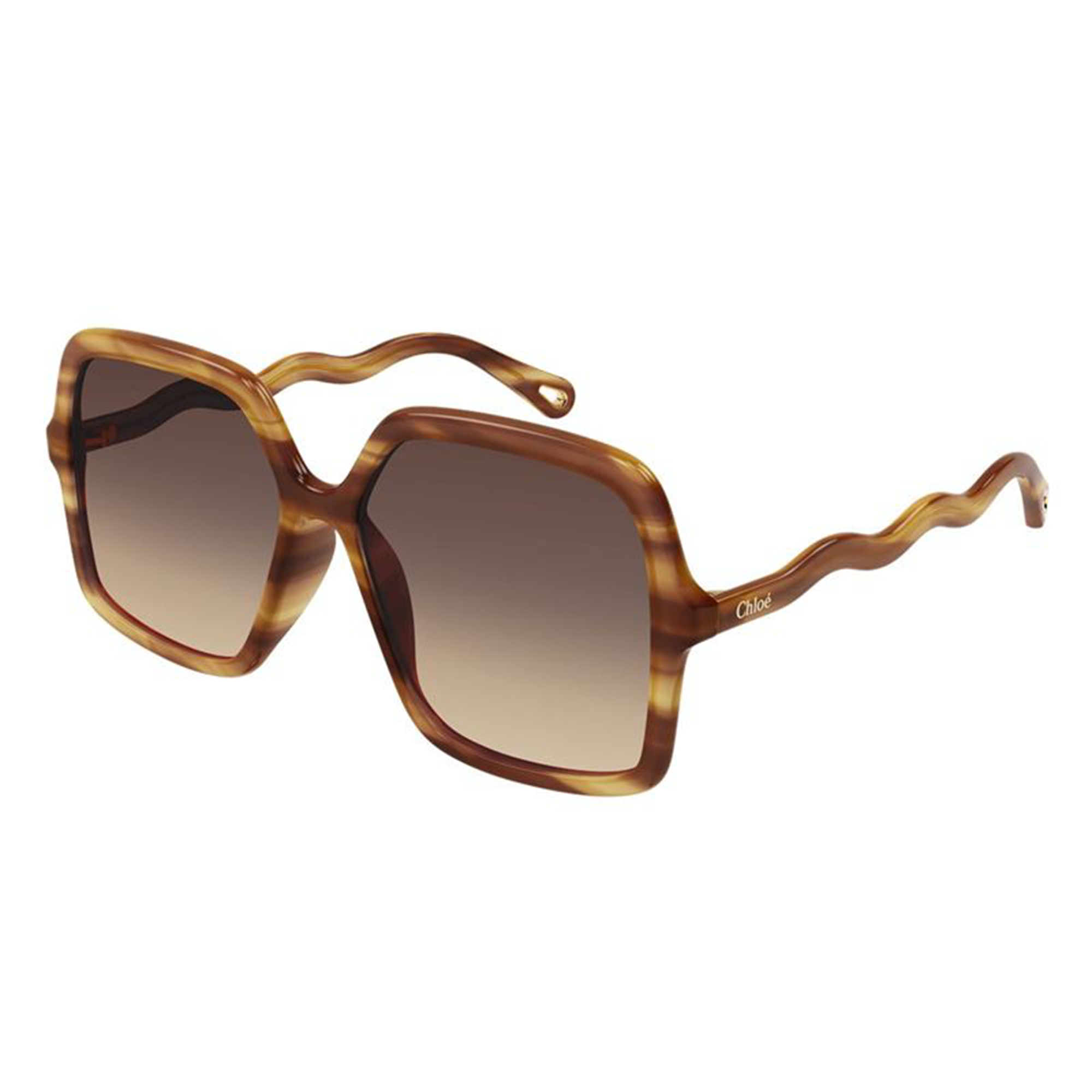 Chloé CH0086S 002 Marrom Mesclado Marrom Degradê - Sol - 59 mm