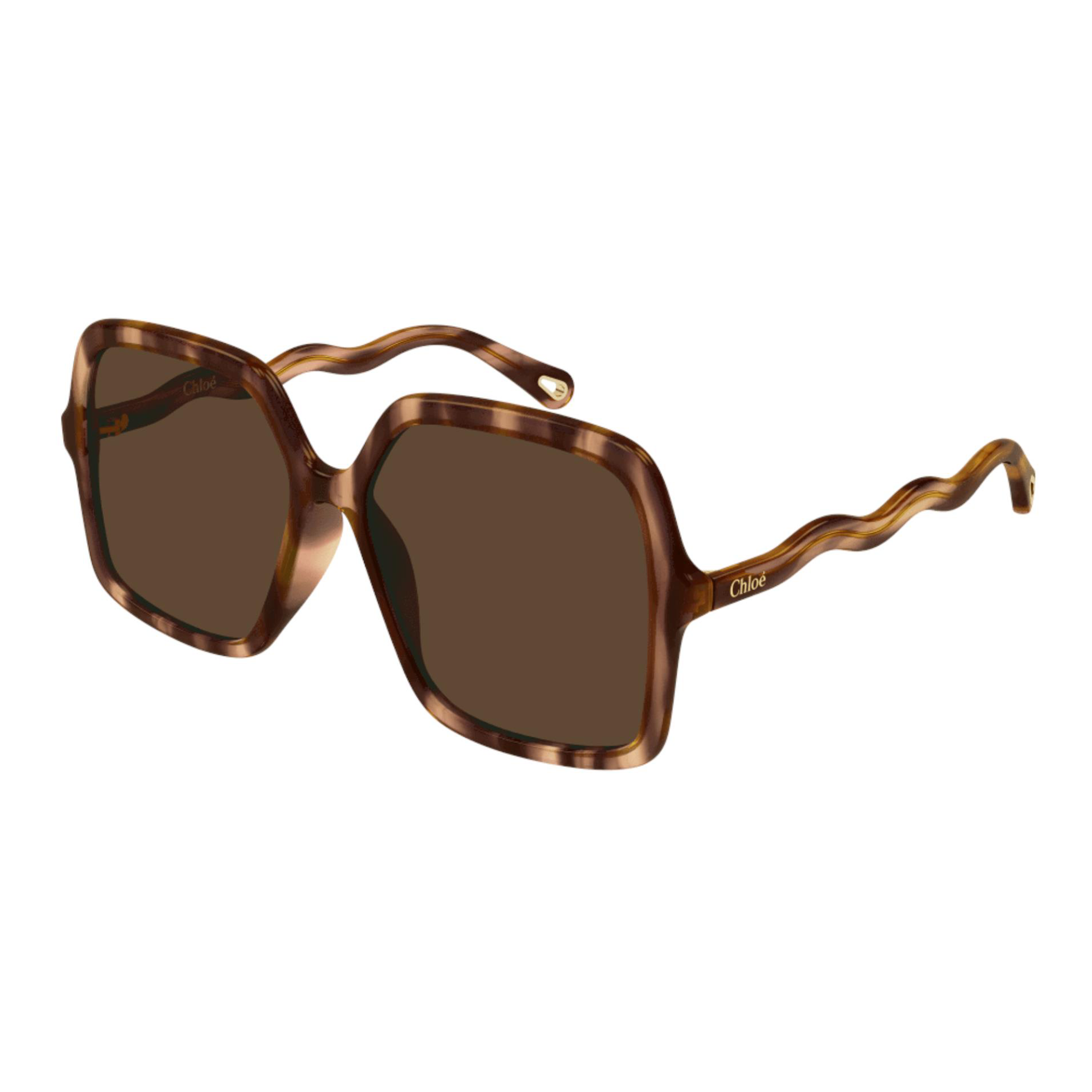 Chloé CH0086S 005 Marrom Mesclado Marrom Total - Sol - 58 mm