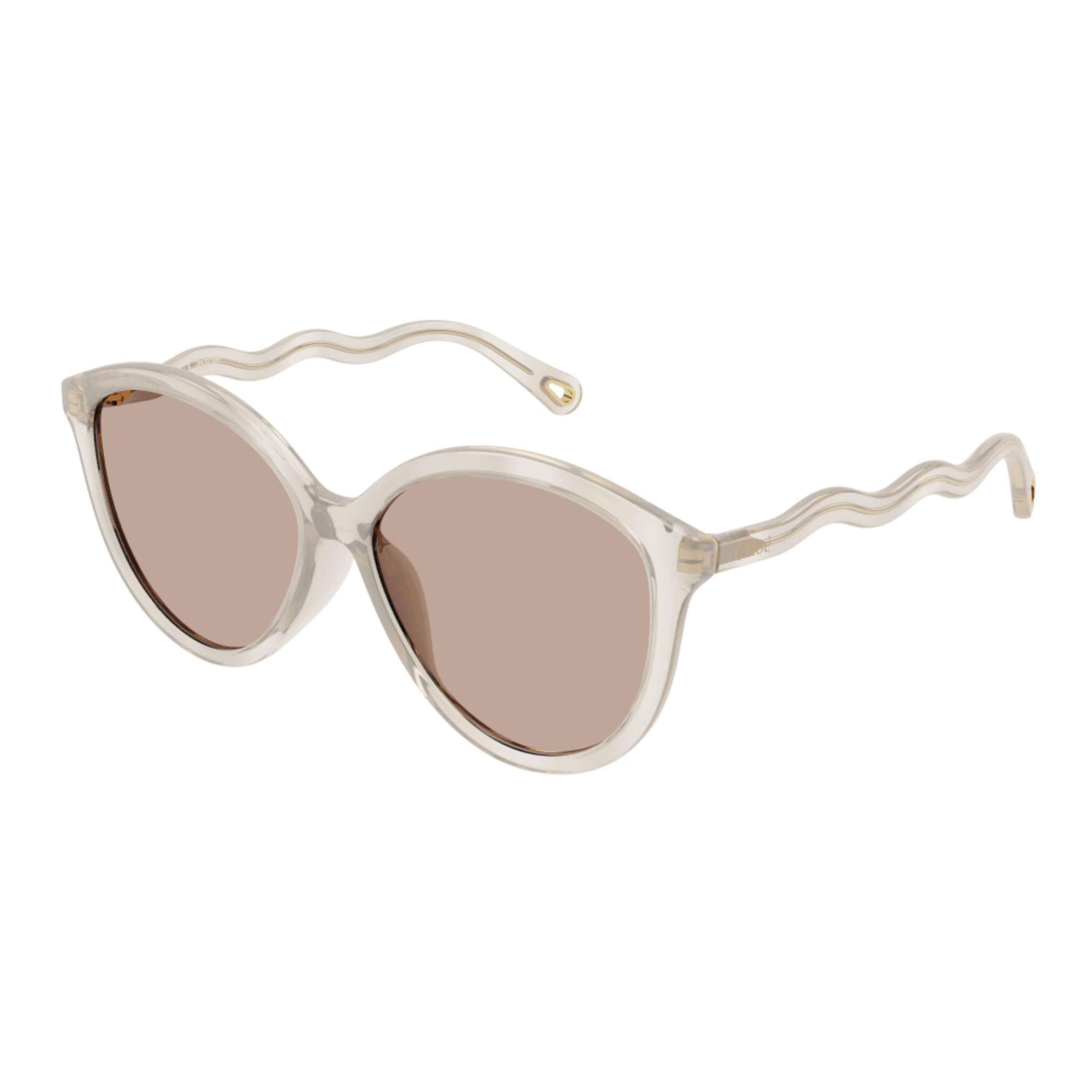 Chloé CH0087S 006 Crystal Brilho Marrom Espelhado - Sol - 57 mm