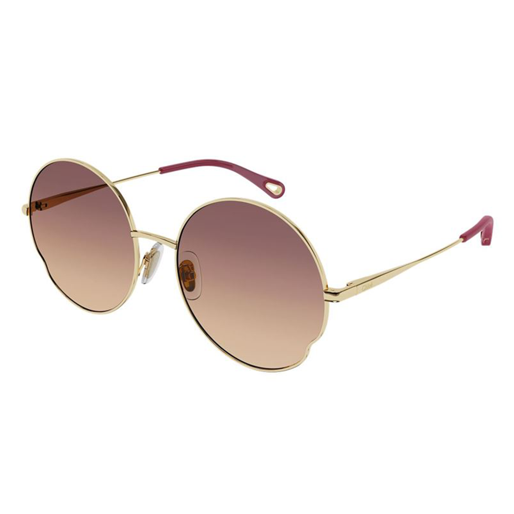 Chloé CH0095S 004 Dourado Brilho Rosa Degradê - Sol - 59 mm