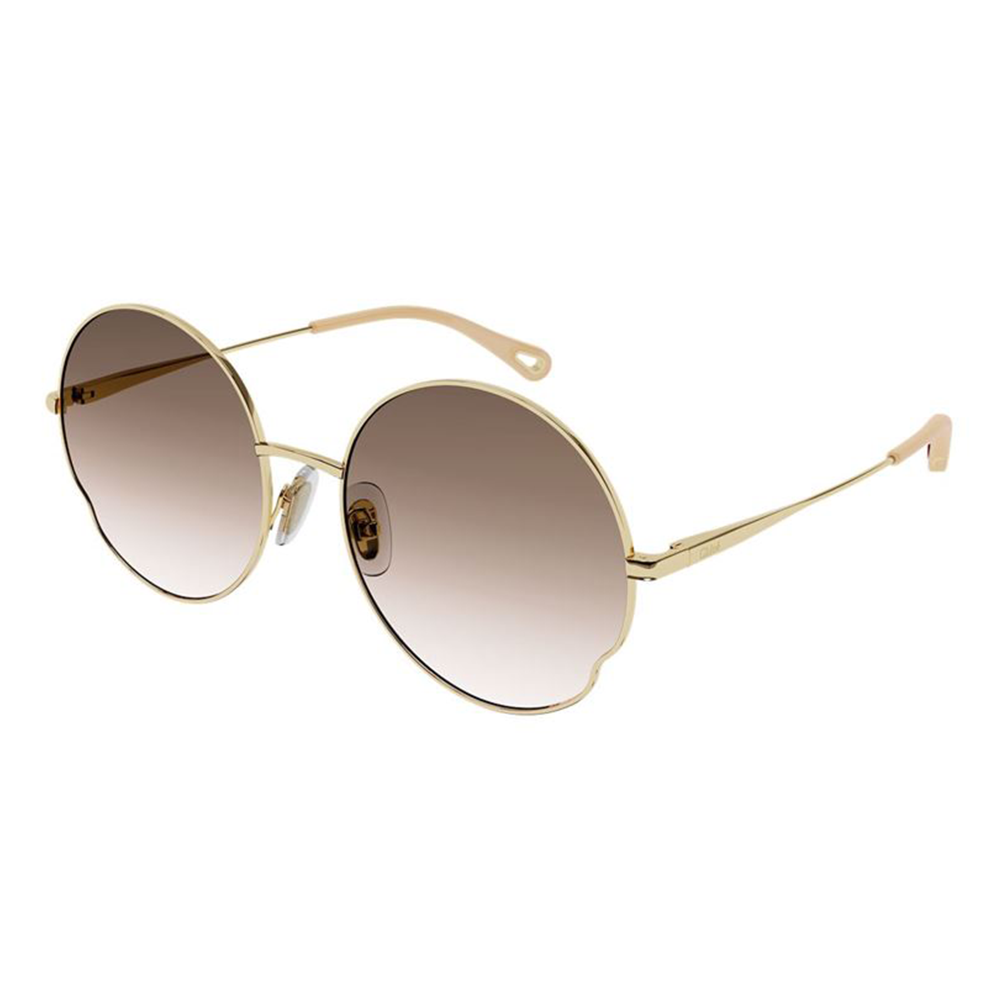 Chloé CH0095S 005 Dourado Brilho Marrom Degradê - Sol - 59 mm