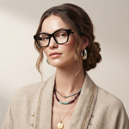 Chloé CH0122O 001 Preto Brilho - Grau - 52 mm