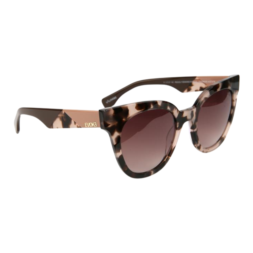 Óculos de Sol Evoke EVK 35 BRG21 Mesclado Marrom Degradê - Sol - 51 mm
