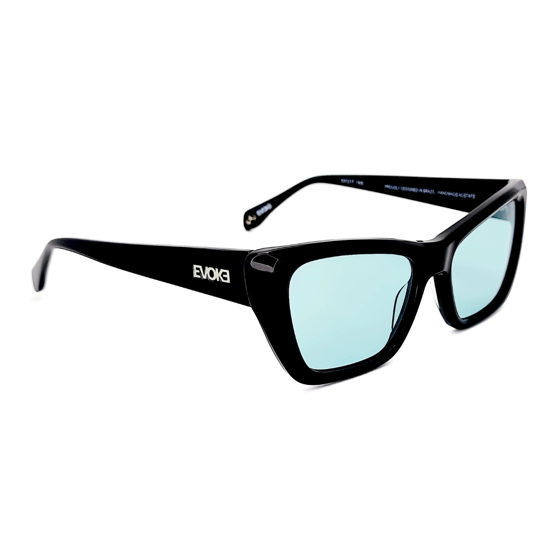 Evoke EVK 44 A03 Preto Brilho Azul - Sol - 53 mm