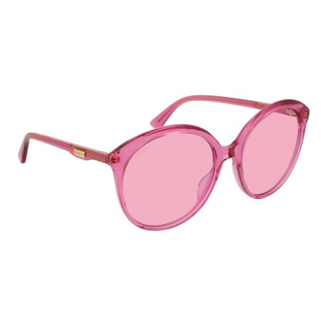 Gucci GG0257S 005 Rosa Translúcido Rosa - Sol - 59 mm