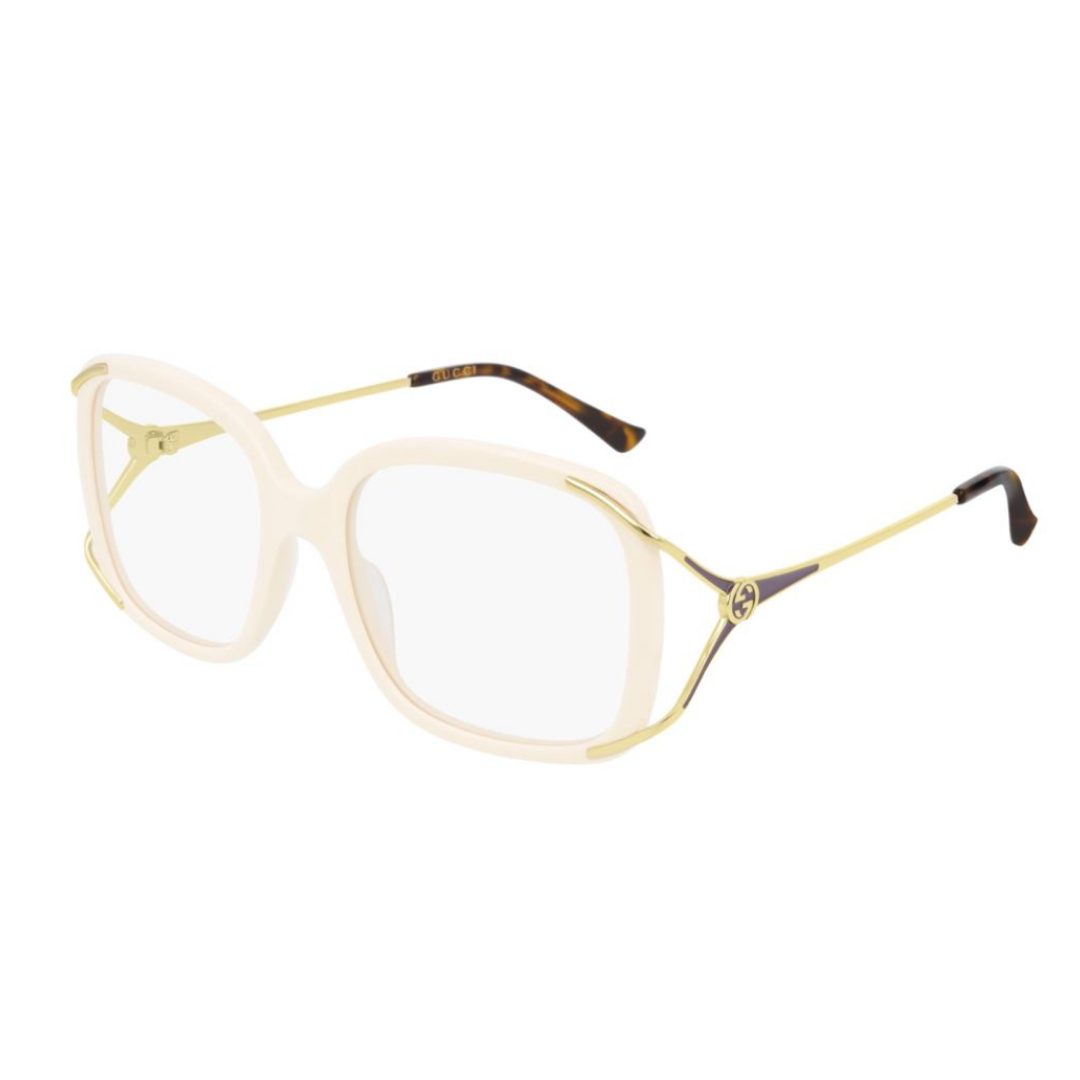 Gucci GG0648O 004 Nude e Dourado - Grau - 55 mm