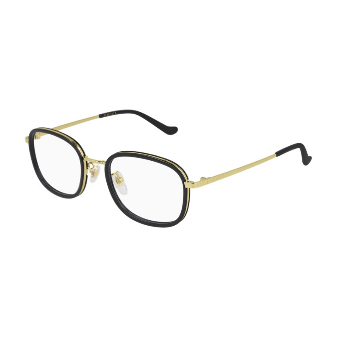 Gucci GG0865OA 001 Preto e Dourado - Grau - 52 mm