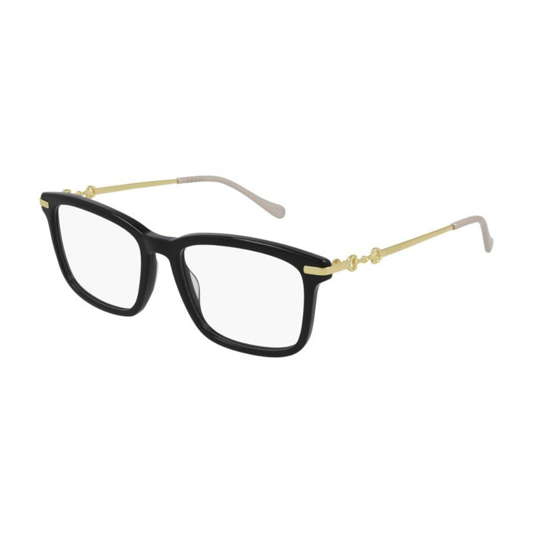 Gucci GG0920O 004 Preto e Dourado - Grau - 55 mm