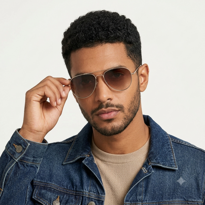 Colcci C0307 Dourado Brilho e Marrom Mesclado Marrom Degradê - Sol - 55 mm