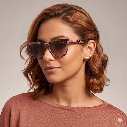 Evoke EVK 31 BRG21 Rosa Mesclado Marrom Degradê - Sol - 53 mm