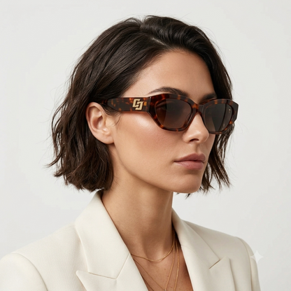 Colcci Petra Marrom Mesclado Preto Degradê - Sol - 54 mm
