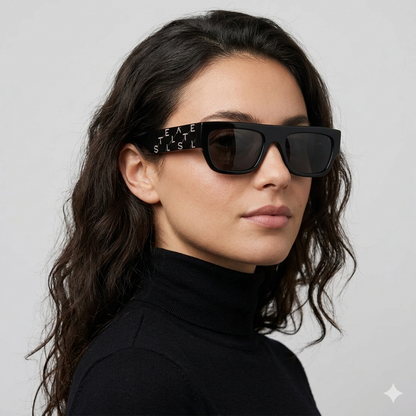 Stella Mccartney SC0210S 004 Preto Brilho Preto - Sol - 54 mm
