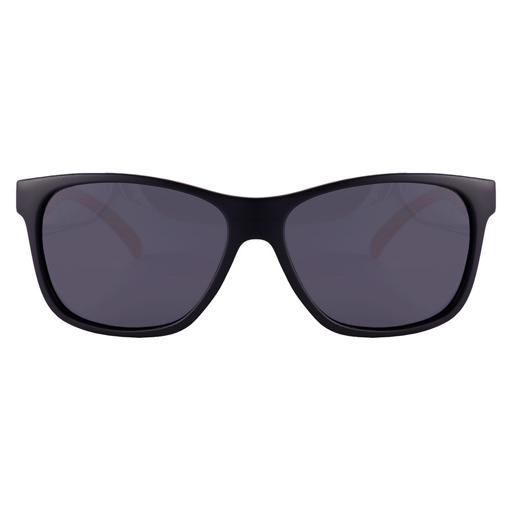 HB Underground Retangular Matte Black/Wood Polarized Gray - Solar - TAM 57 mm