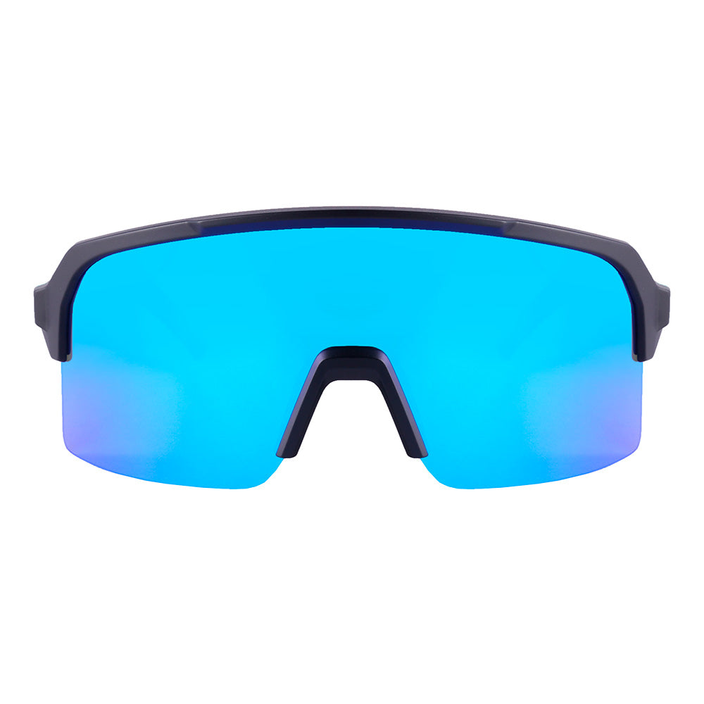 HB Edge Esportivo Matte Black/ Cyan Blue Chrome - Solar - TAM 155 mm