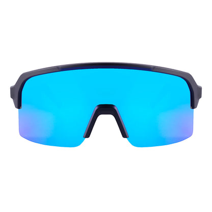 HB Edge Esportivo Matte Black/ Cyan Blue Chrome - Solar - TAM 155 mm