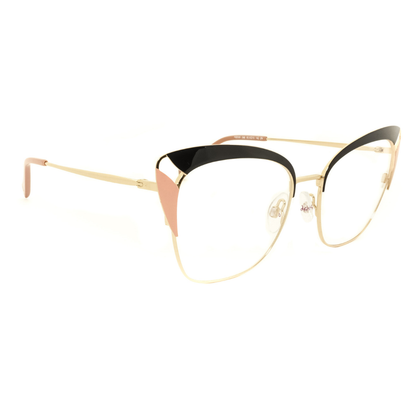 Hickmann HI2009 09B Preto Rosa e Dourado Brilho - Grau - 55 mm