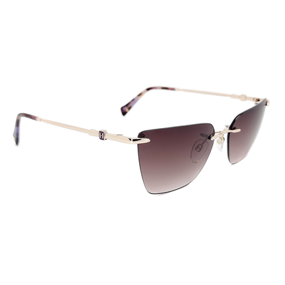 Hickmann Bamboo 2 HI30024 04C Rosê Brilho Marrom Degradê - Sol - 56 mm