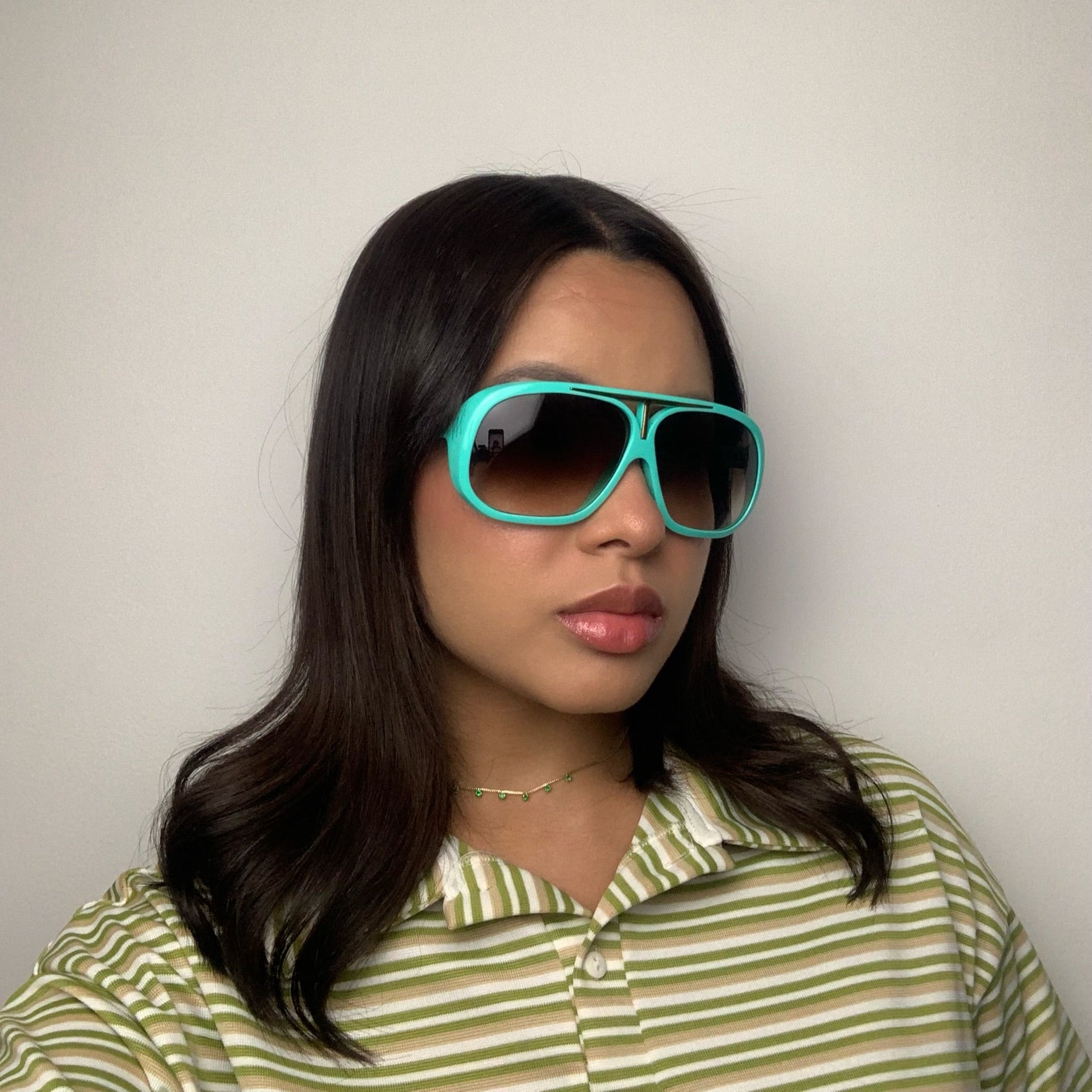 Evoke EVK 01 Green Gold / Brown Degradê - Lente 6,0 cm  - Sol