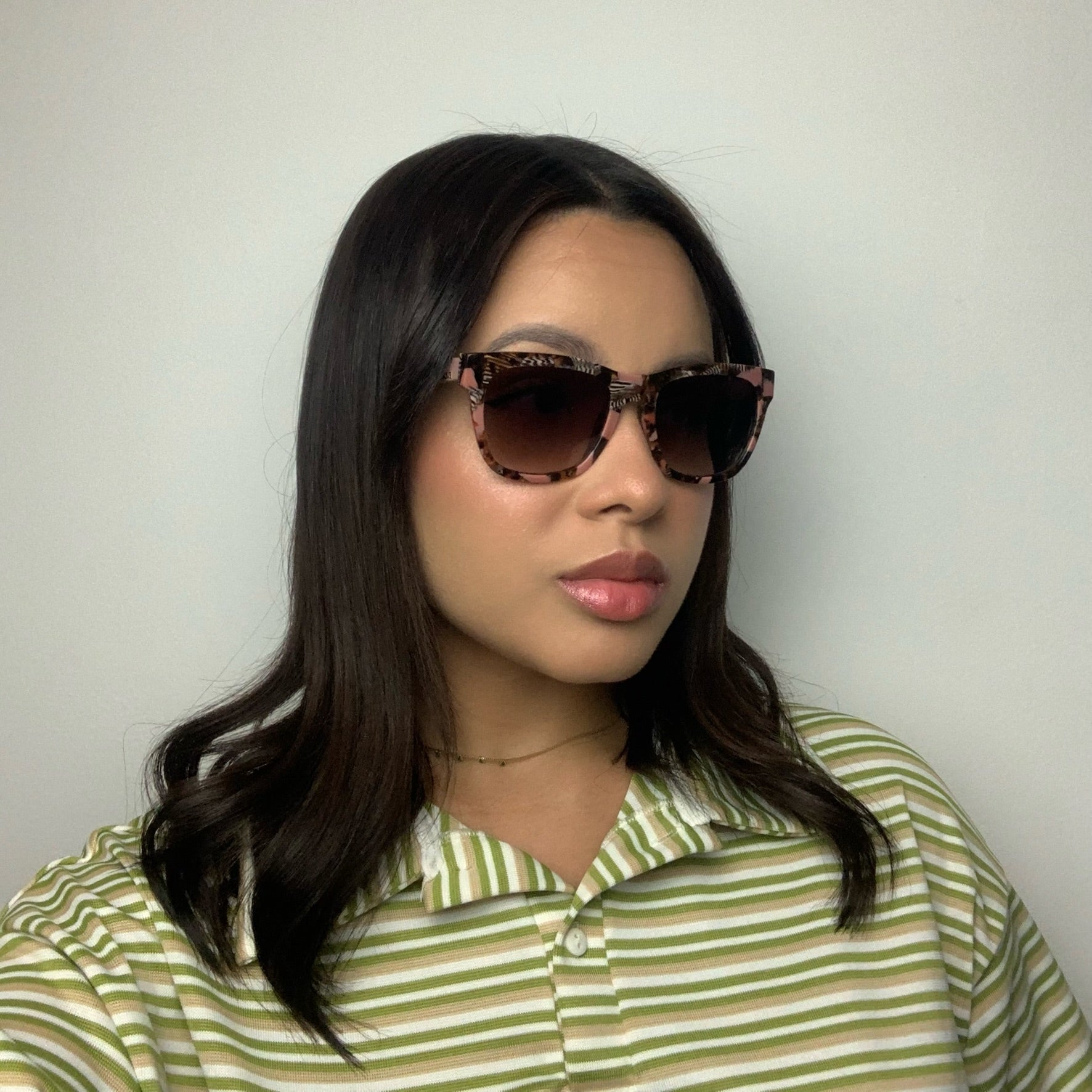 Evoke EVK 31 BRG21 Rosa Mesclado Marrom Degradê - Sol - 53 mm