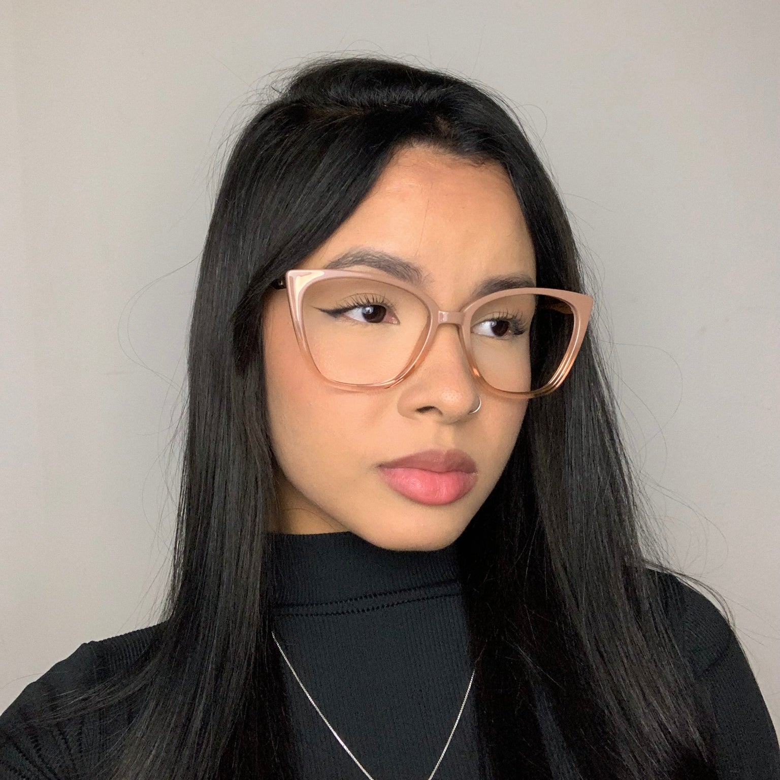 Colcci Bandy 4 Y Clip On Nude Degrade Translucido - Grau - 52 mm