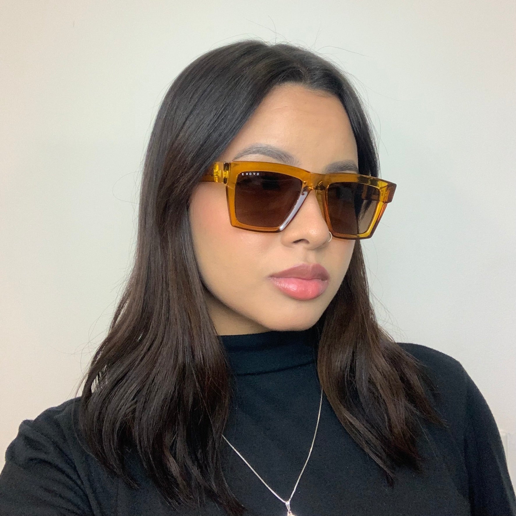 Evoke Time Square Yago Dora YD01 Crystal Ambar Caramel/ Brown Gradient