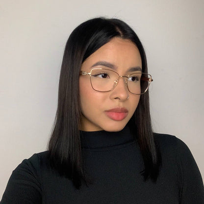 Ana Hickmann Rita 2 AH10062 01A Dourado Brilho - Grau - 54 mm