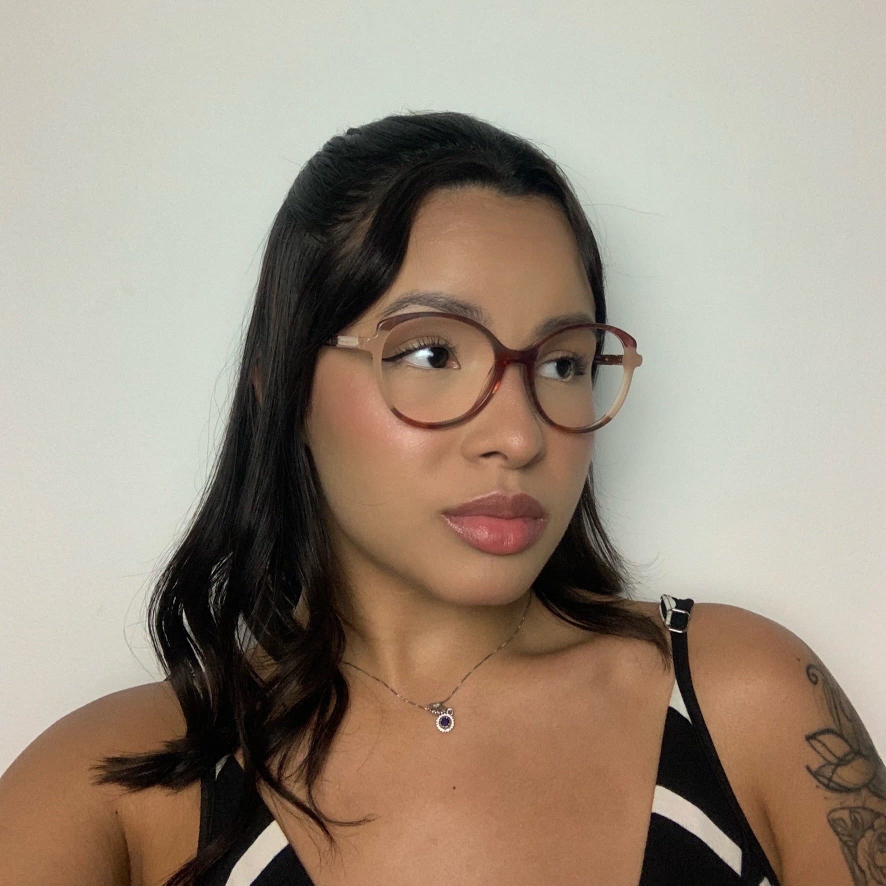 Ana Hickmann AH60010 G23 Rosa Mesclado - Grau - 52 mm