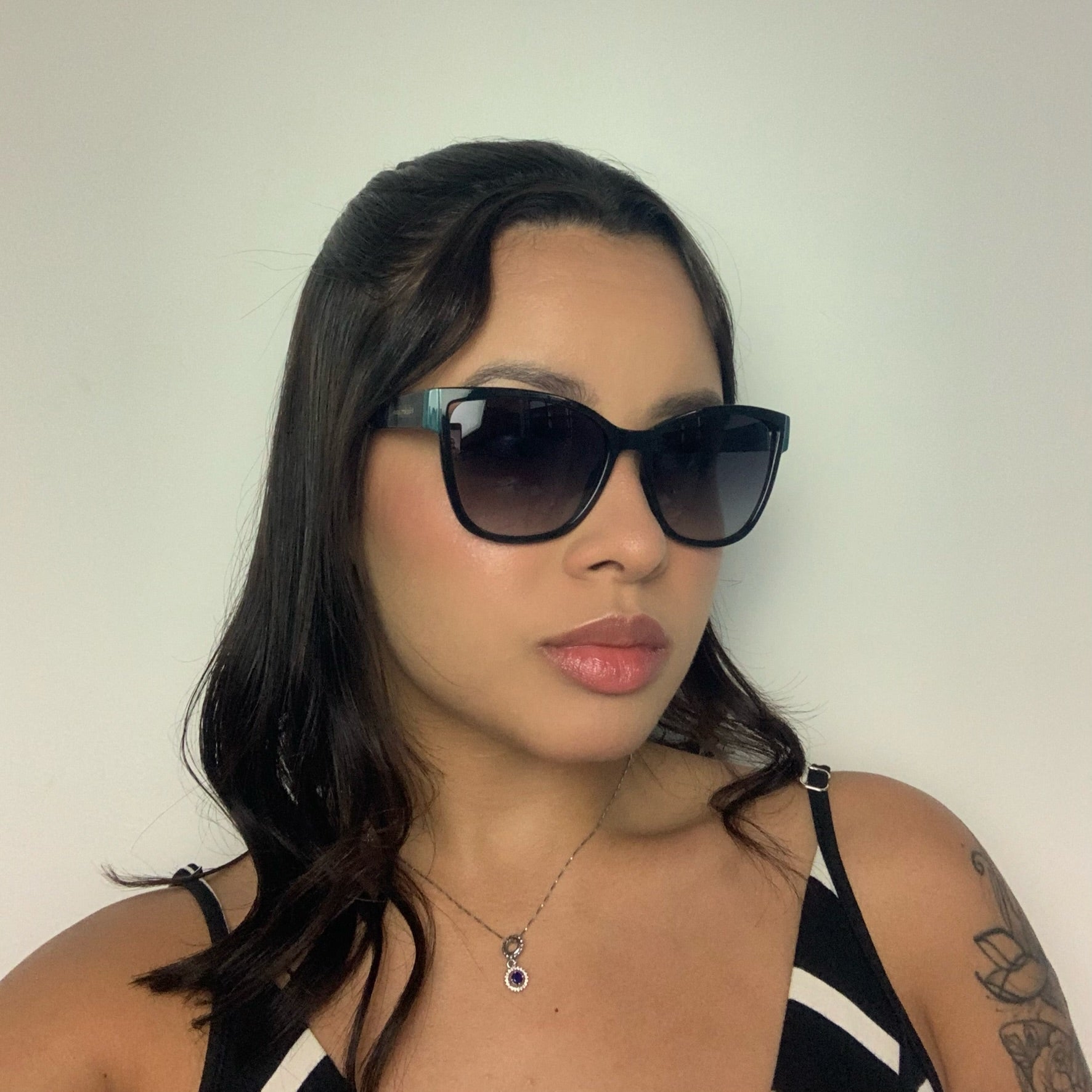 Hickmann HI50011 A01 Preto Brilho Preto Degradê - Sol - 56 mm