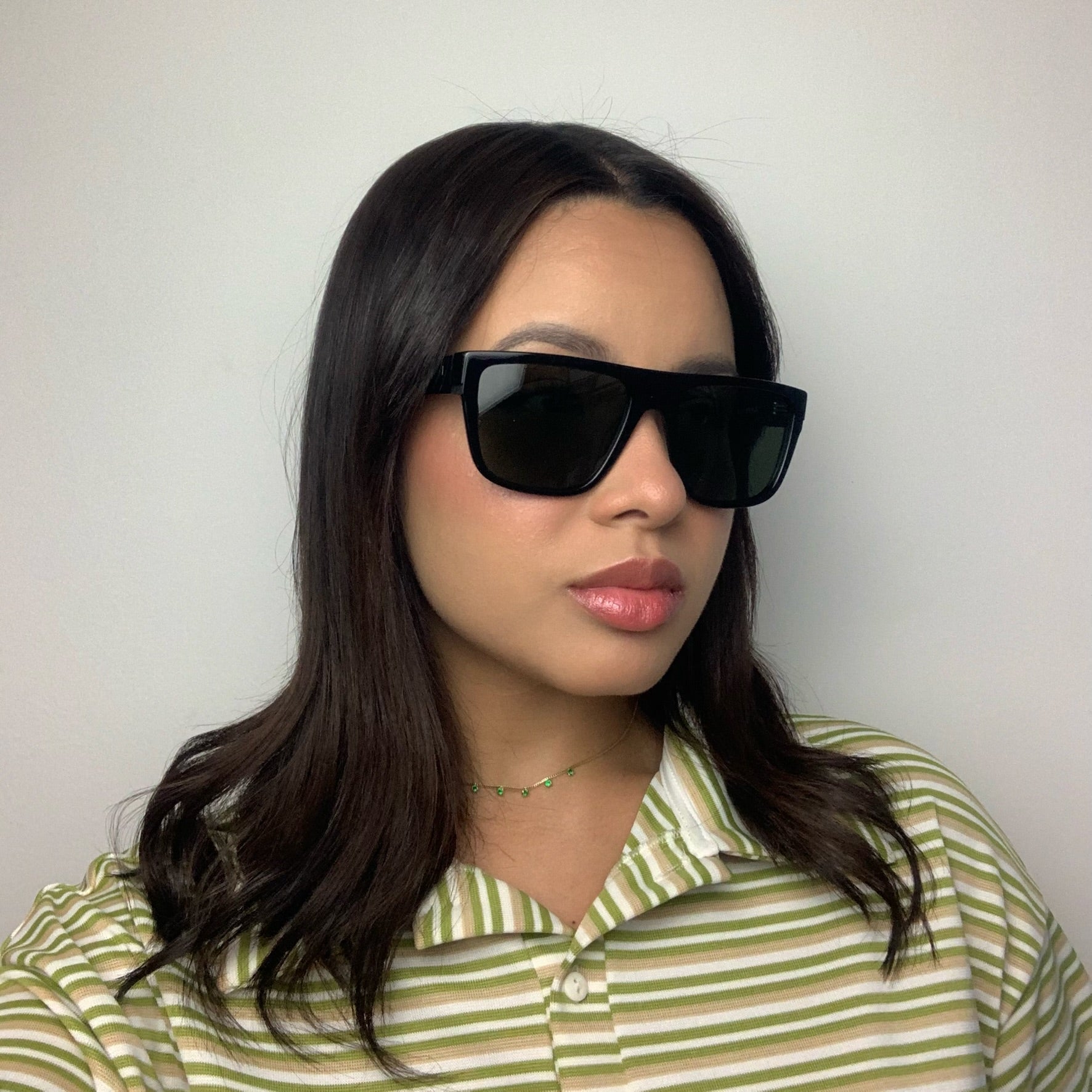 Evoke New Anverse BRA01P Preto Brilho Verde G15 Polarizado - Sol - 59 mm