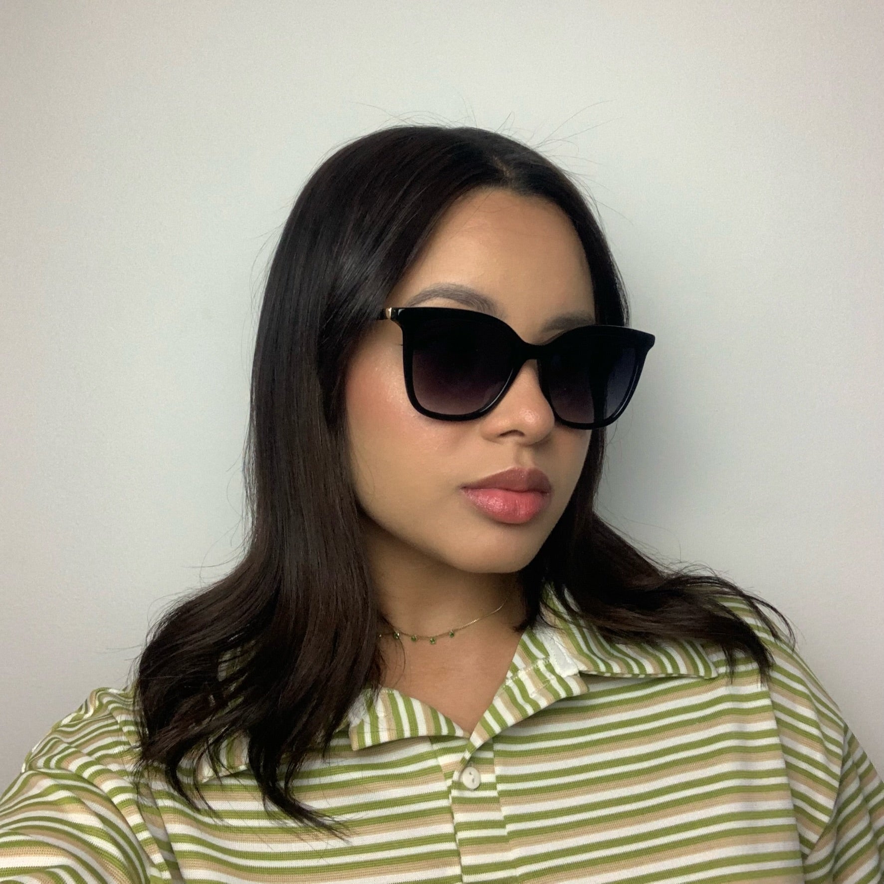 Evoke For You DS46 BRA01 Preto Brilho Preto Degradê - Sol - 53 mm