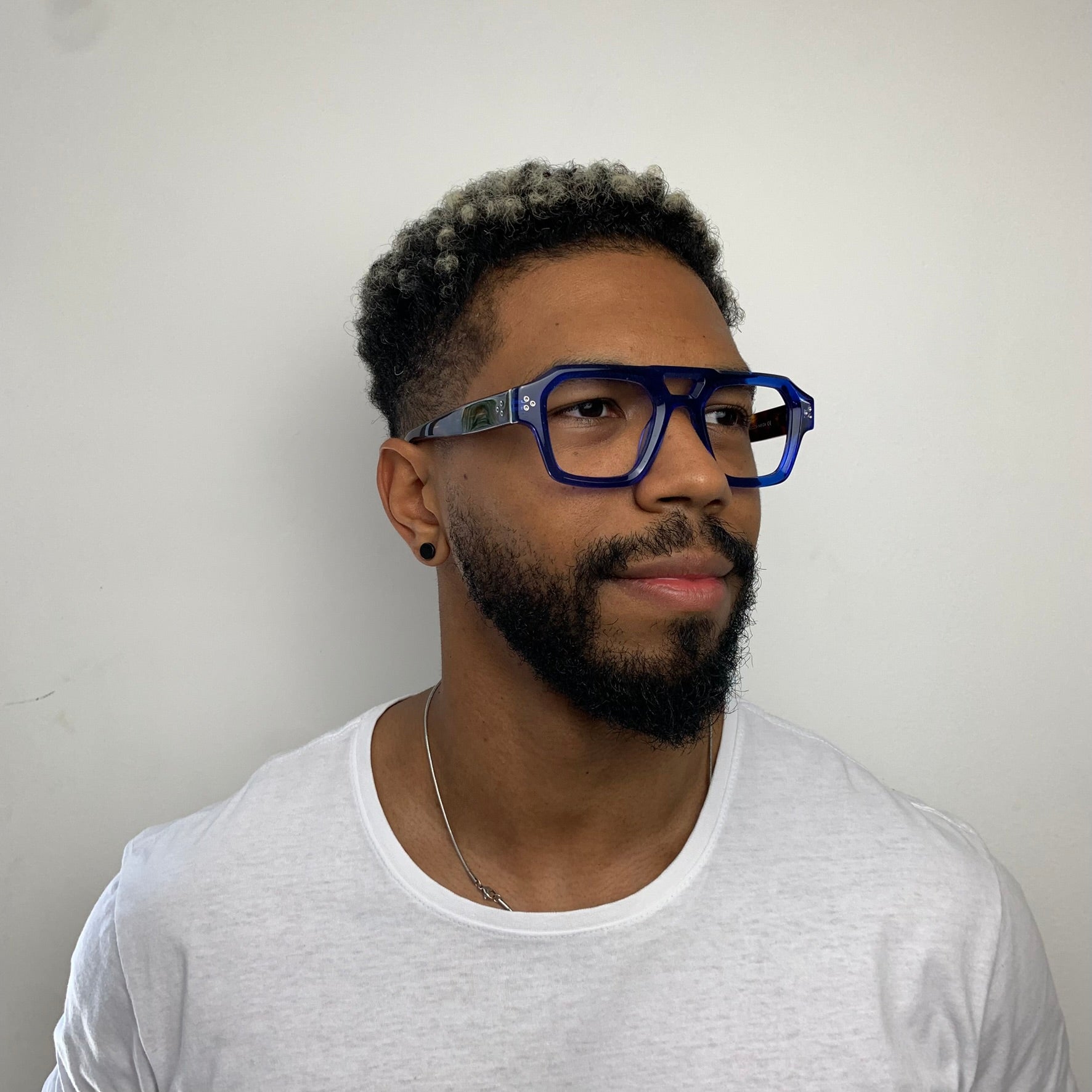 M'KENZY BAF6039 Azul Translúcido e Marrom - Grau - 50 mm