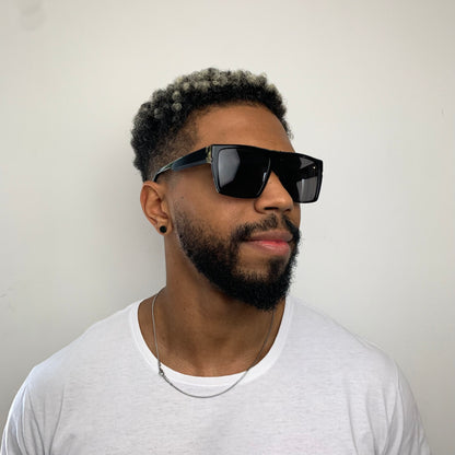 Evoke New Reverse BRA02 Preto Brilho e Mesclado Preto - Sol - 59 mm